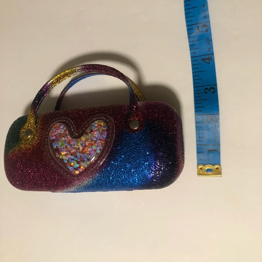 Little Girls Eyeglass / Sunglass Case Sparkly and Colorful